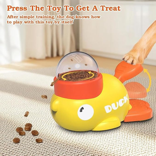 Duck Design Anti-Slip Automatic Treat Dispenser for Pet Training
